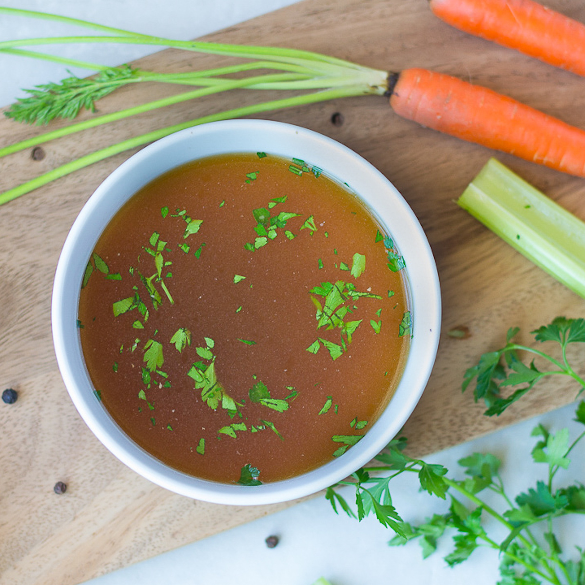 Slow Cooker Chicken Bone Broth FIXED on FRESH