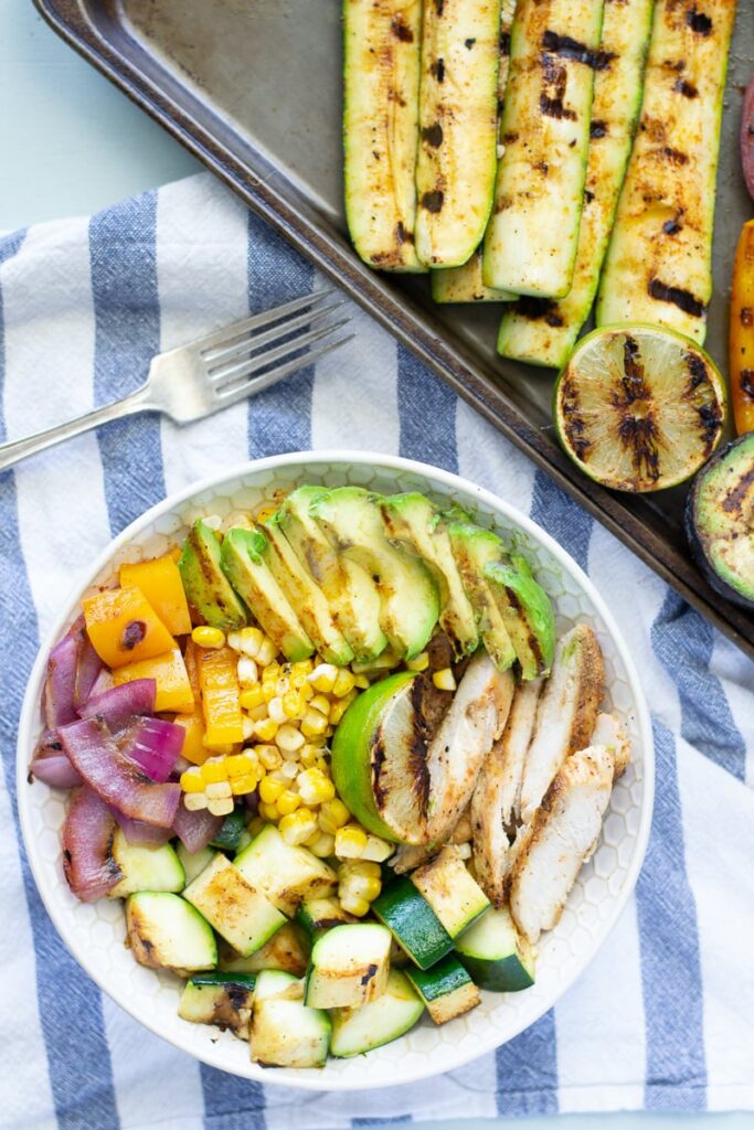 Fixed on Fresh - Grilled Chicken and Veggie Bowl