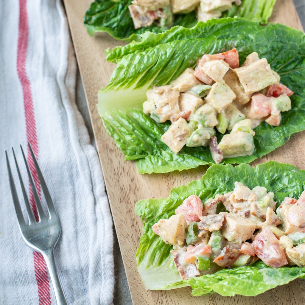 Avocado Ranch Chicken Salad Lettuce CupsCooking and Beer