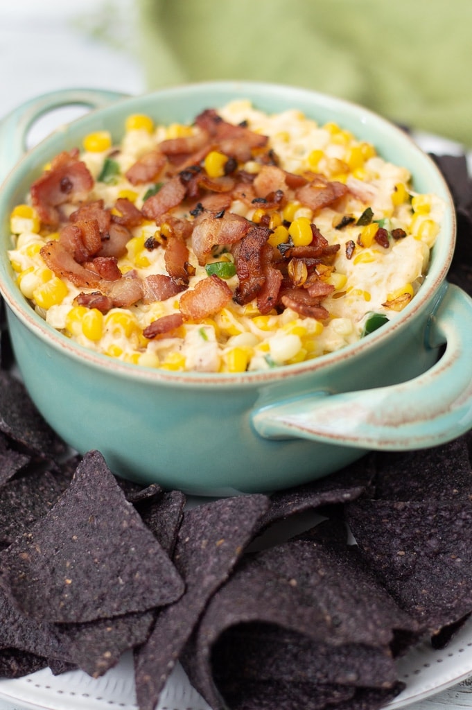 Fixed on Fresh - Quick and Easy Jalapeño Popper Corn Dip
