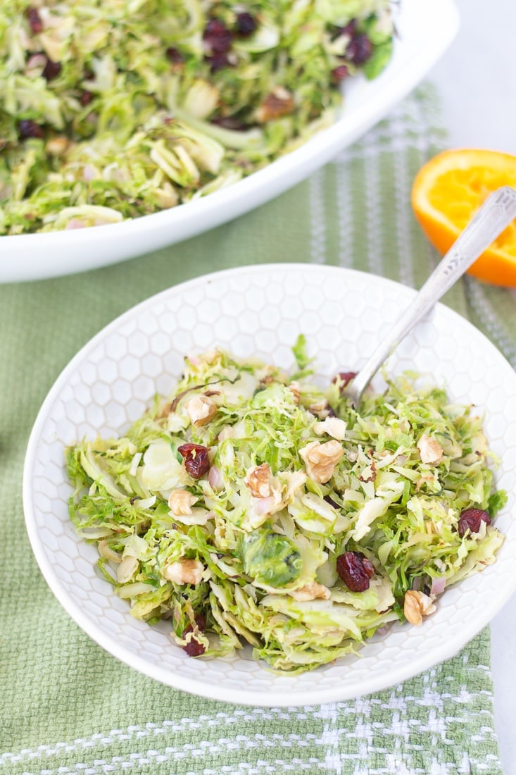 Cranberry Orange Brussels Sprouts Slaw | FIXED on FRESH