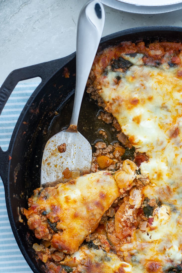 SLICED SKILLET LASAGNA