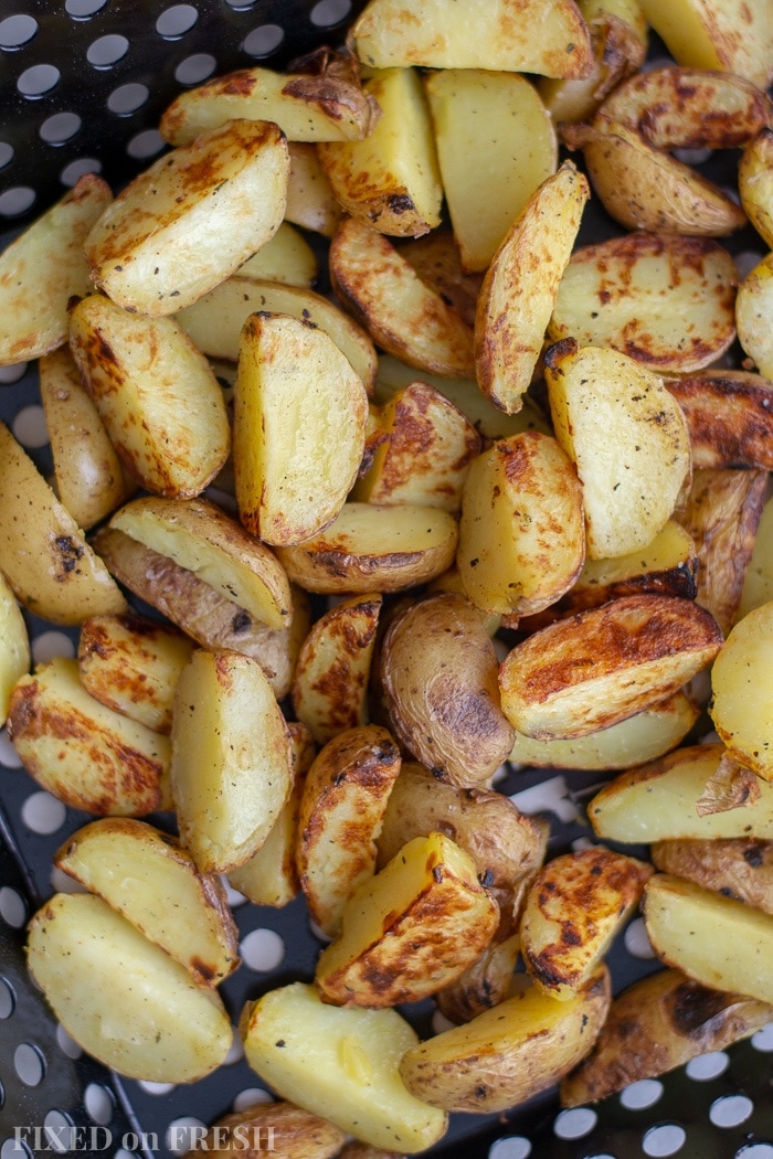 Grilled Potatoes with Rosemary Browned Butter - Fixed on Fresh