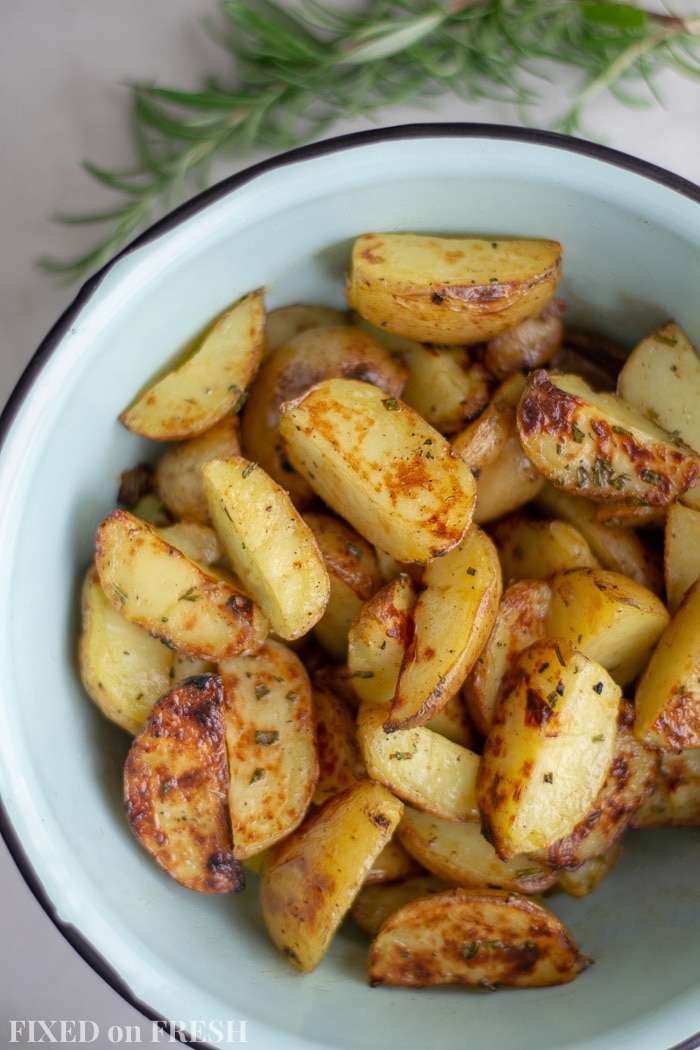 Grilled Potatoes with Rosemary Browned Butter - Fixed on Fresh