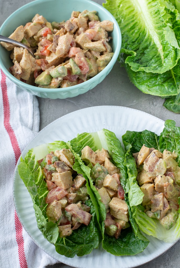 How to serve avocado chicken salad