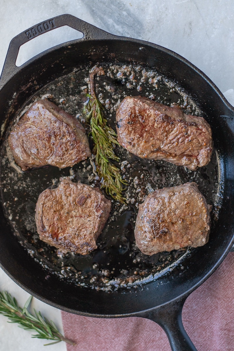 Easy Cast Iron Skillet Steak Recipe - A Joyfully Mad Kitchen