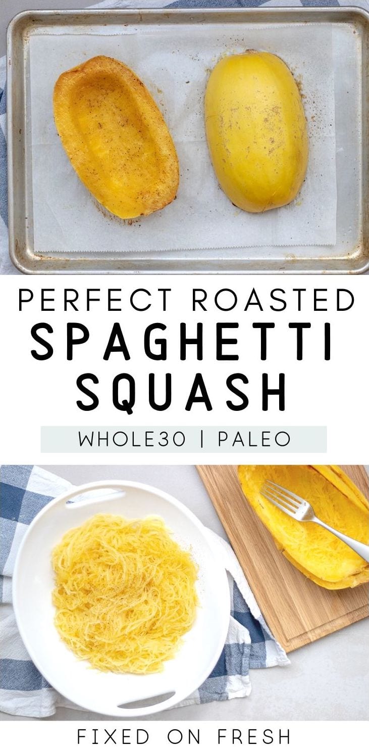 Learn how to cook spaghetti squash in the oven, how many carbs are in this low carb veggie noodle, and tips for how to easily cut it. 