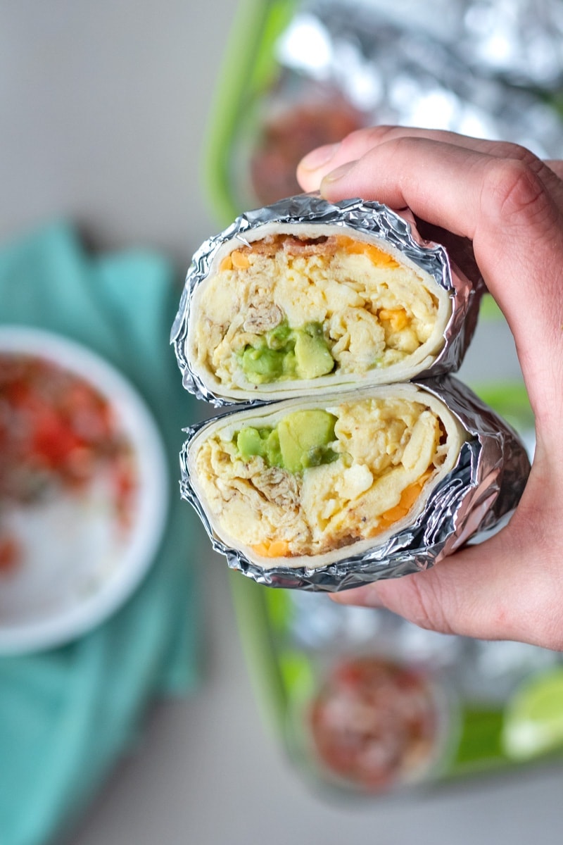 High Protein Breakfast Burrito