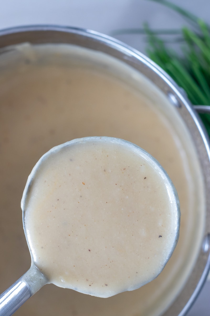 Creamy cauliflower potato soup