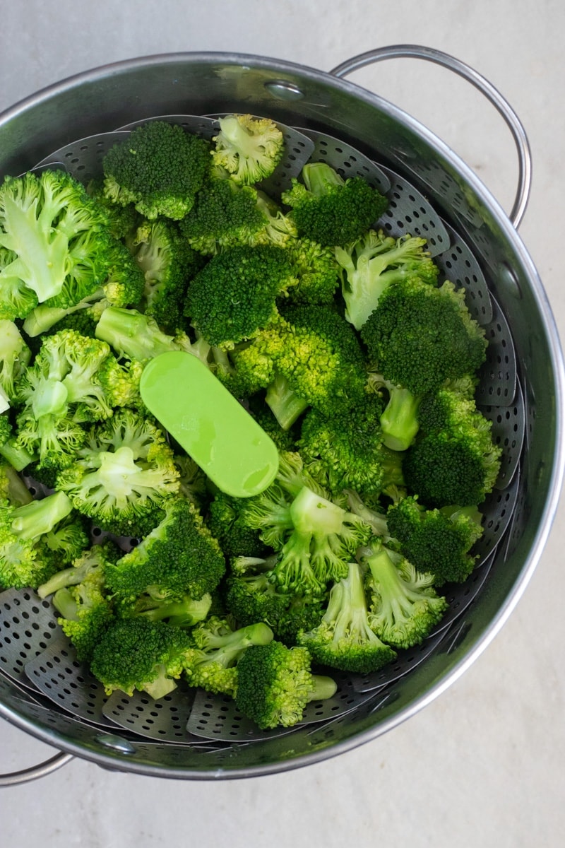 Steamed broccoli