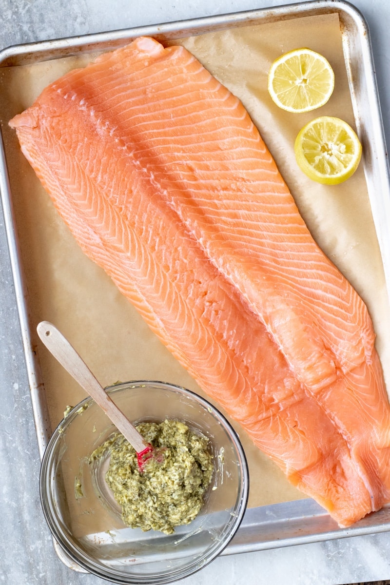 Ingredients you need to weeknight pesto butter salmon