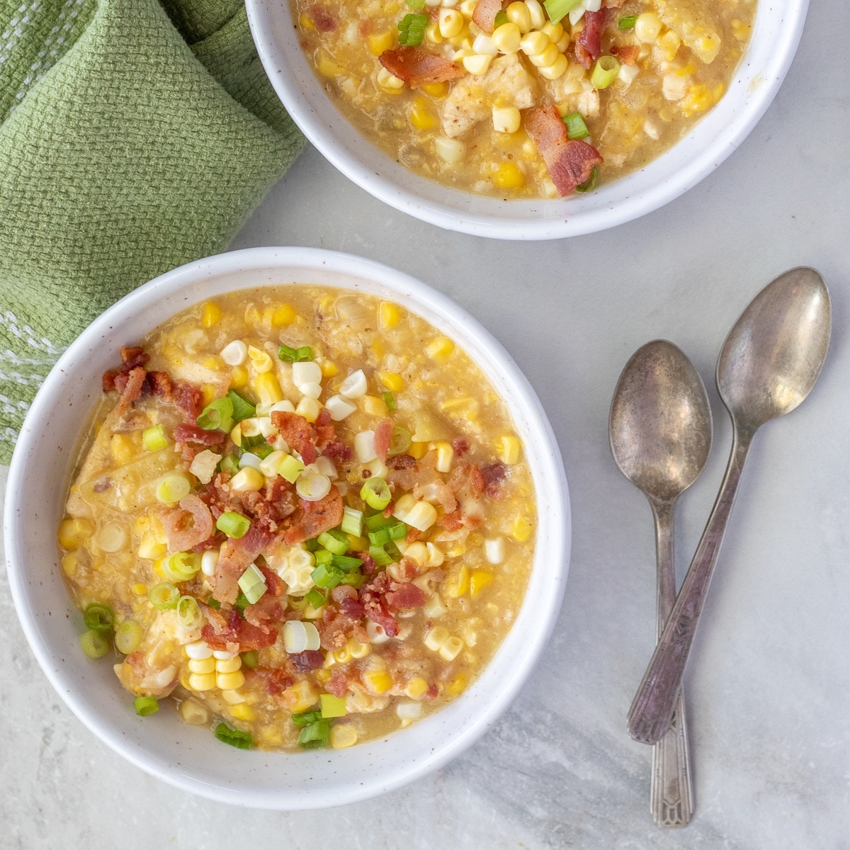 Creamy, Summer Chicken Corn Chowder - FIXED on FRESH