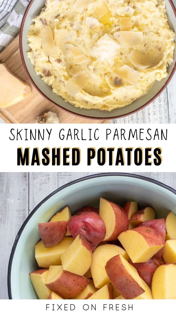 Garlic Parmesan Red Mashed Potatoes - Love to be in the Kitchen