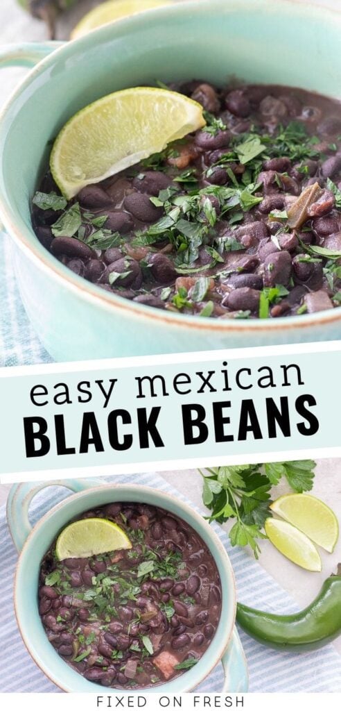 Quick and Easy Mexican Black Beans - FIXED on FRESH