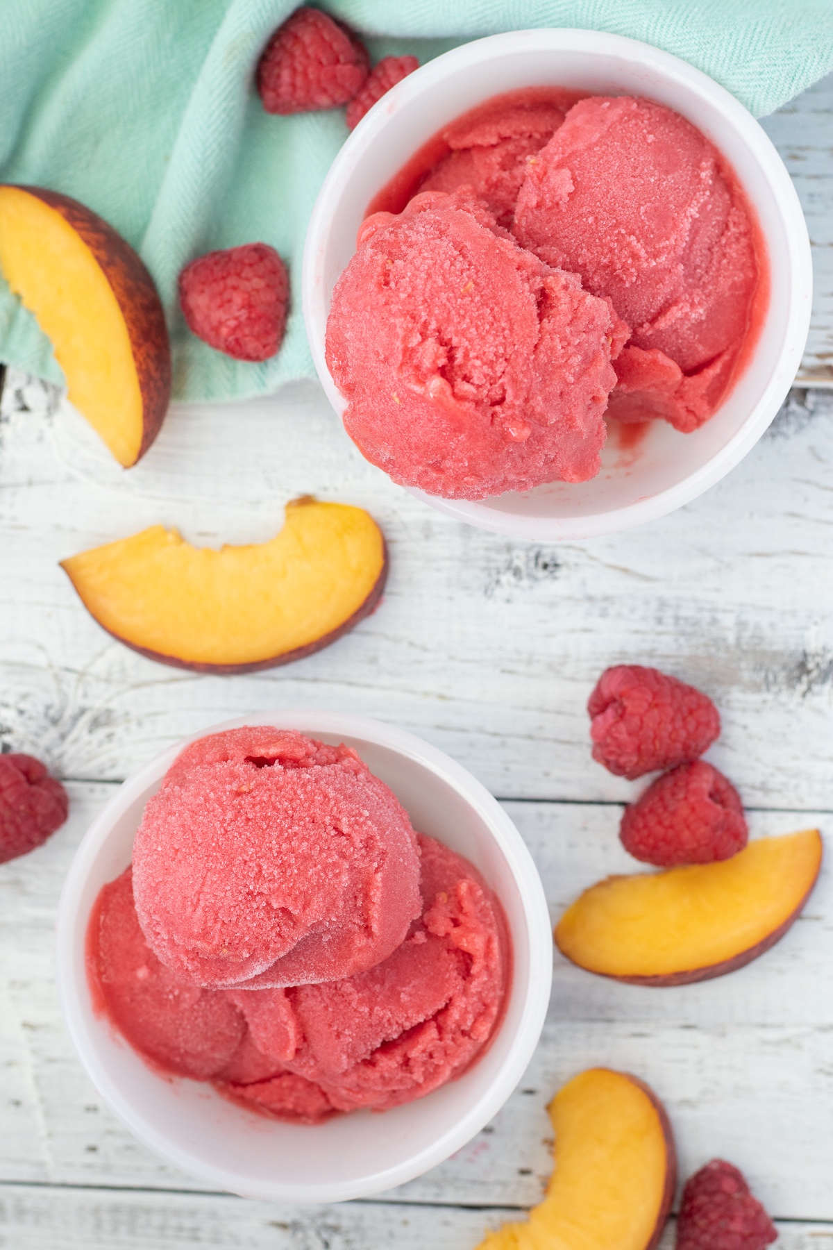 Raspberry Peach Sorbet (In the Blender!) - FIXED on FRESH