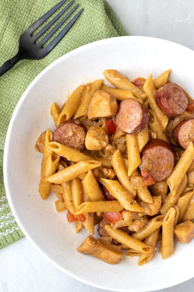 Spicy Cajun Sausage and Chicken Skillet Recipe - The Forked Spoon