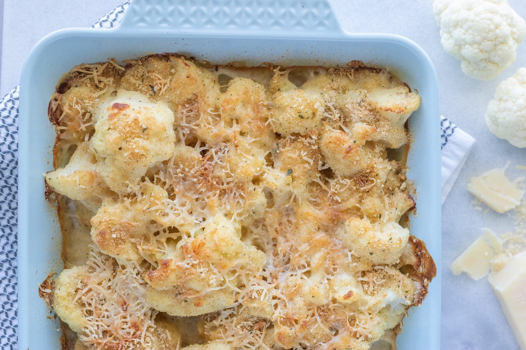 Cheesy Cauliflower Gratin [Low Carb] FIXED on FRESH