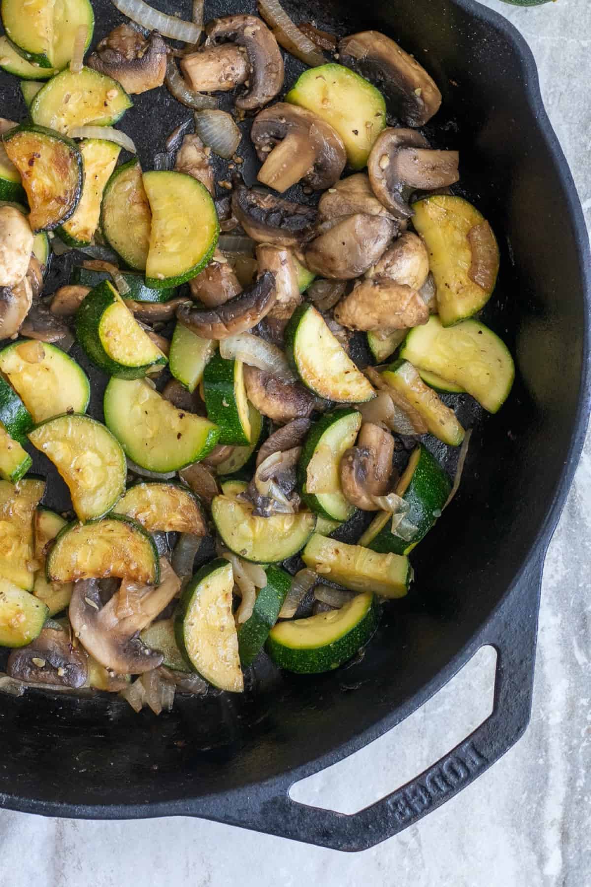 Quick Sautéed Zucchini and Mushrooms FIXED on FRESH
