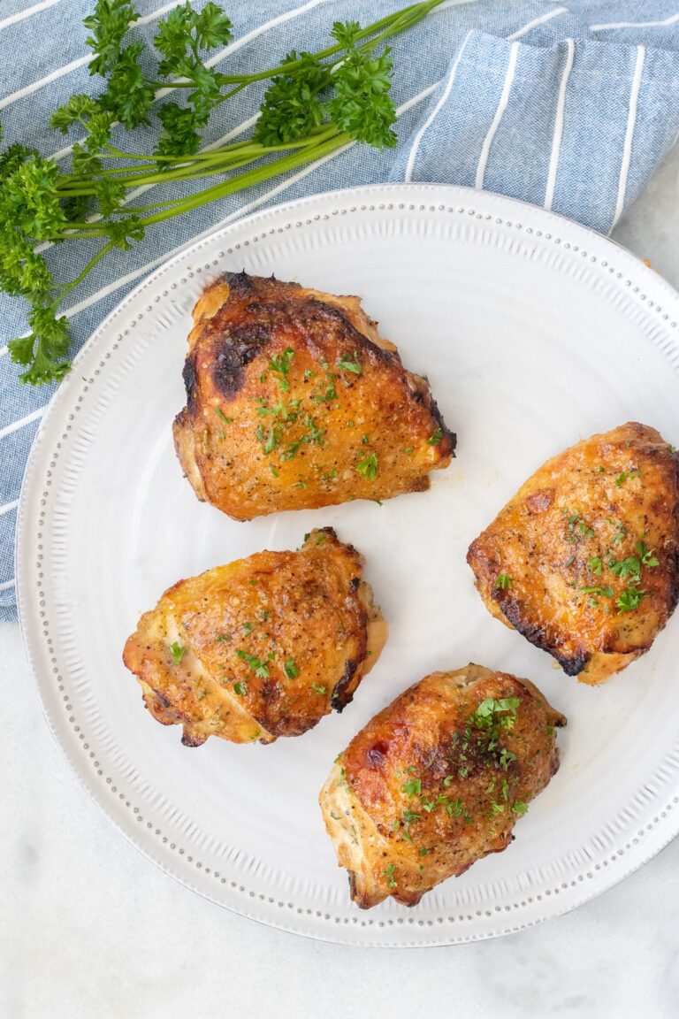 Crispy Baked Honey Dijon Chicken Thighs FIXED on FRESH