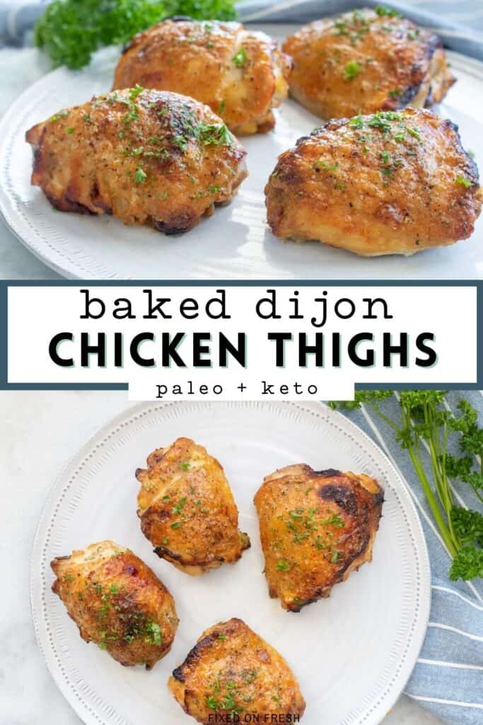 Crispy Baked Honey Dijon Chicken Thighs | FIXED on FRESH