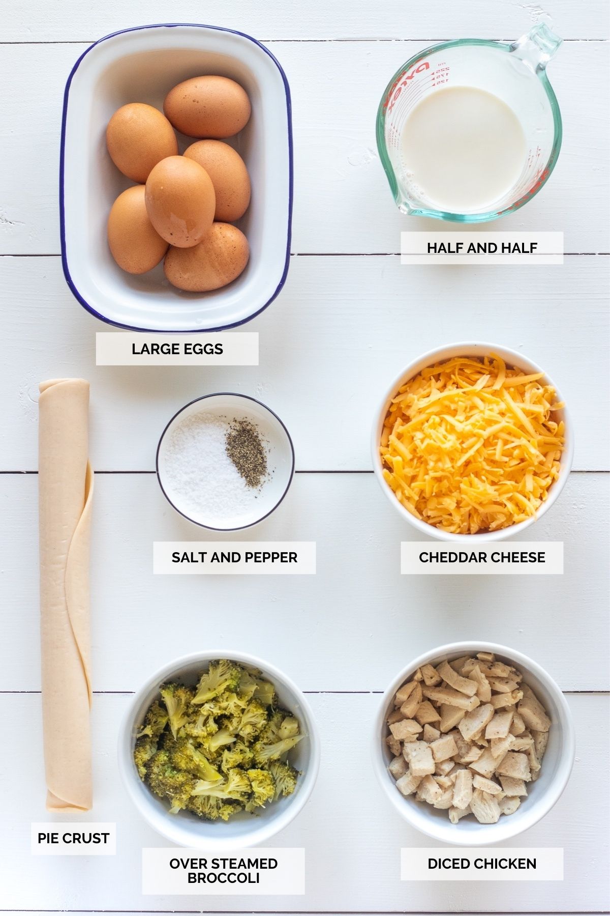 All the ingredients you need to make this recipe. 
